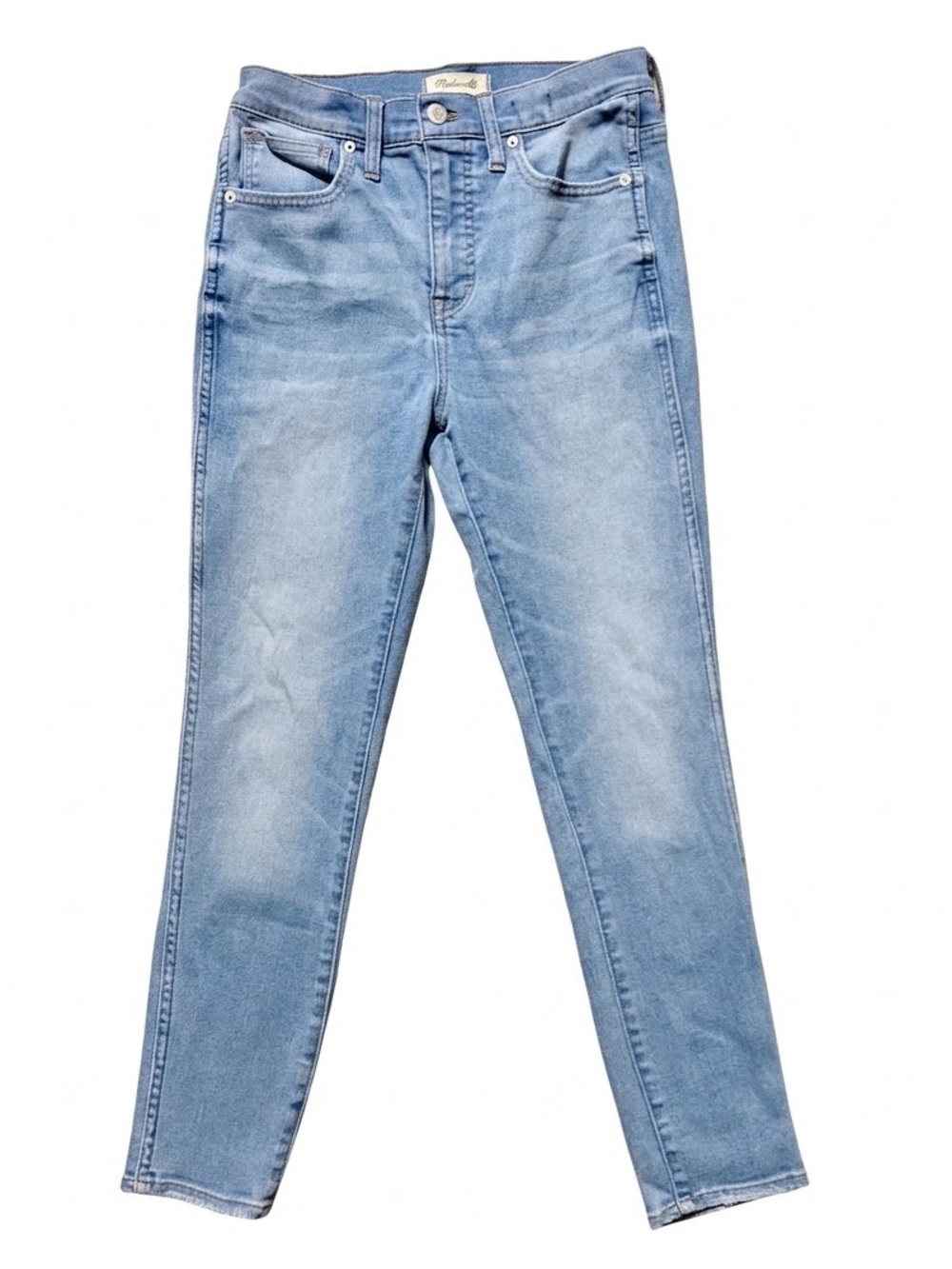 Madewell 10" High-Rise Skinny Crop Jeans Light Blue Wash Size 27